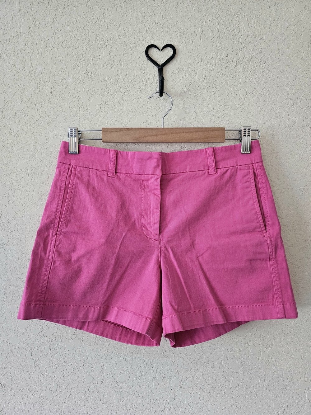 J. Crew Bright Pink Women's Cotton Bermuda Shorts NWT